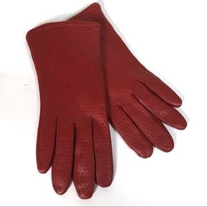 Red Leather Gloves